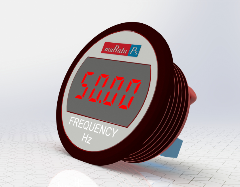 Murata's self-powered LED meter displays AC line frequency